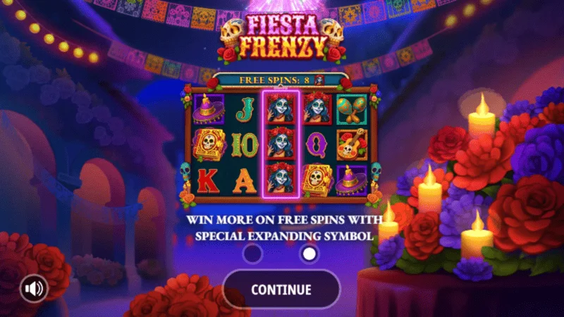 Fiesta Frenzy - главно меню и настройки на залога